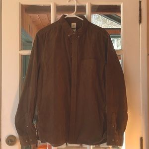 Men’s Corduroy regular fit button up shirt